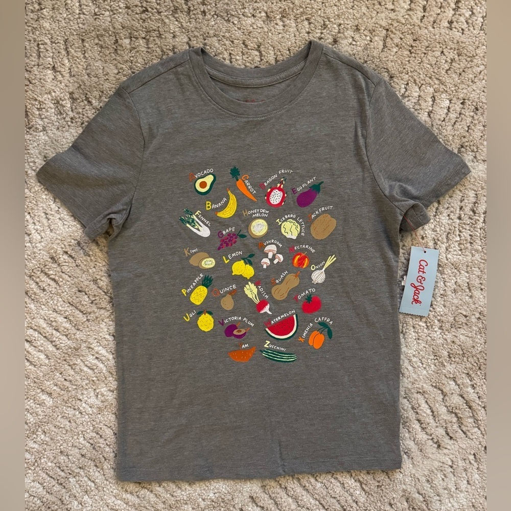 Cat & Jack Tee size L (10/12) NWT